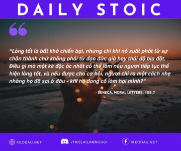 Ngày 12 tháng 5: LÒNG TỐT LUÔN LÀ CÁCH PHẢN HỒI ĐÚNG ĐẮN