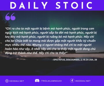 Ngày 17 tháng 5: CON NGƯỜI KHẮC KỶ LÀ MỘT CÔNG TRÌNH ĐANG HOÀN THIỆN
