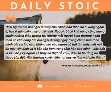 Ngày 21 tháng 3: NƠI NGHỈ DƯỠNG TỐT NHẤT LÀ Ở ĐÂY, KHÔNG PHẢI NGOÀI KIA
