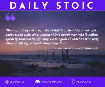 Ngày 24 tháng 5: TỰ TẠO NÊN VẬN MAY CỦA MÌNH
