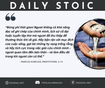 Ngày 31 tháng 12: CHỦ ĐỘNG TRONG VIỆC GIẢI CỨU BẢN THÂN