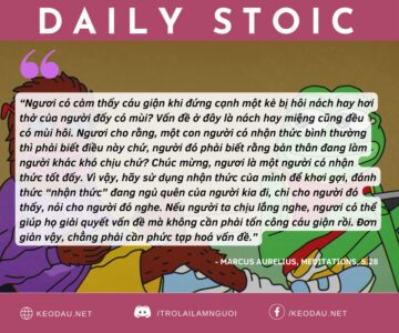 Ngày 14 tháng 10: THAY VÌ TỨC GIẬN, HÃY GIÚP ĐỠ HỌ