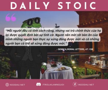 Ngày 29 tháng 10: TÍNH CÁCH LÀ SỐ PHẬN
